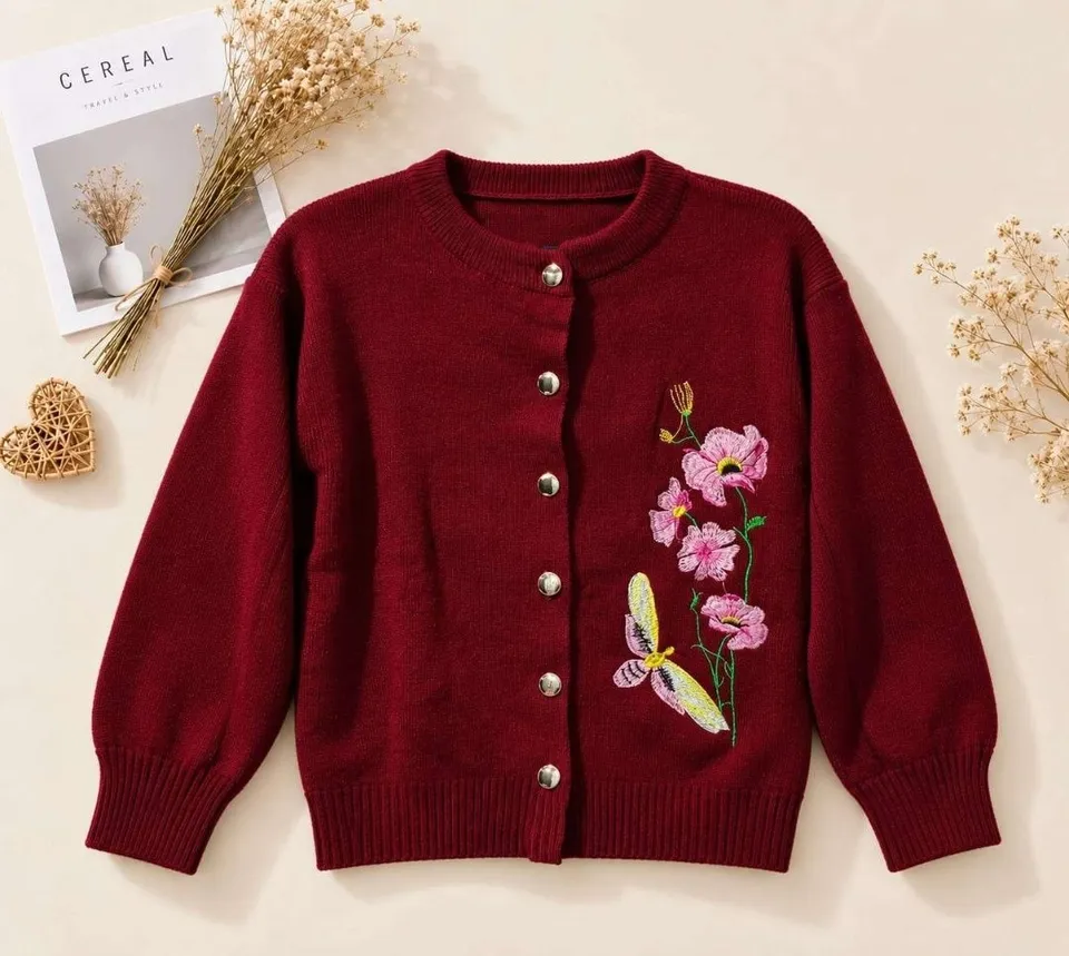 Cardigan Bunga Kupu-kupu
