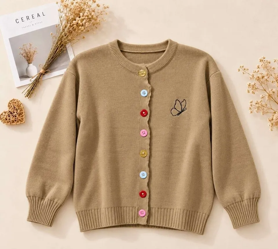 Cardigan Kancing Pelangi